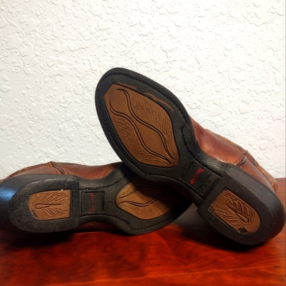 Laredo Women's Maddie Embroidered Round Toe Pull On Leather Boots - Picture 5 of 8